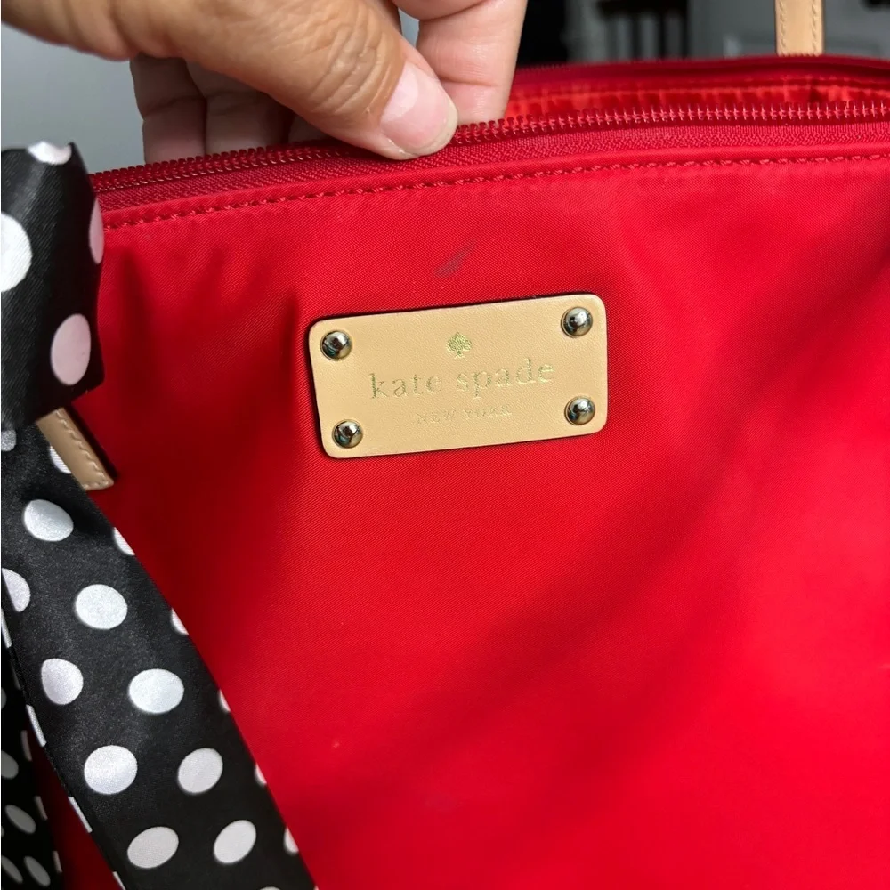 Kate Spade Nylon Tote with unbranded twilly